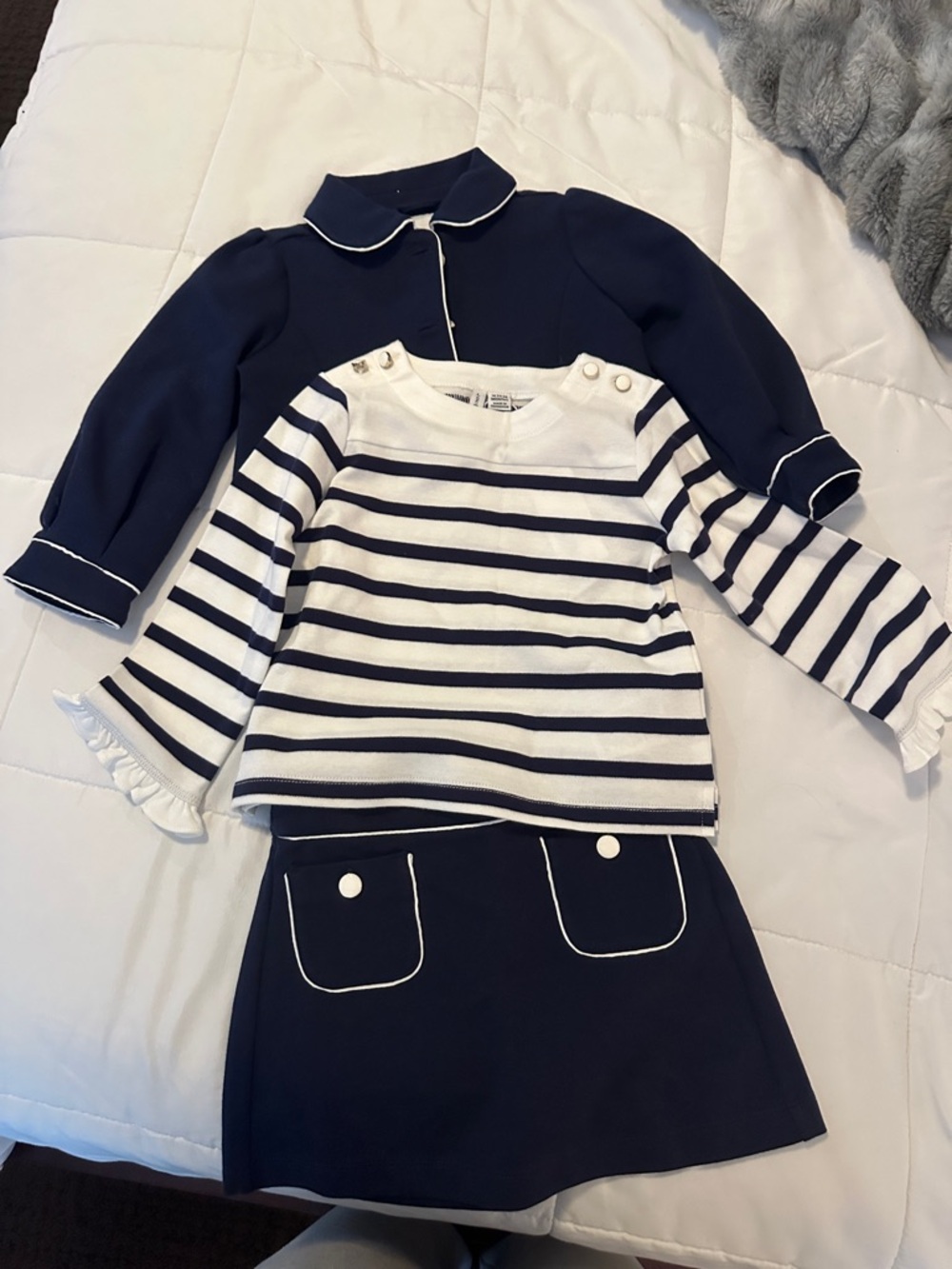 Janie and Jack Striped The Promanade 3 piece outfit